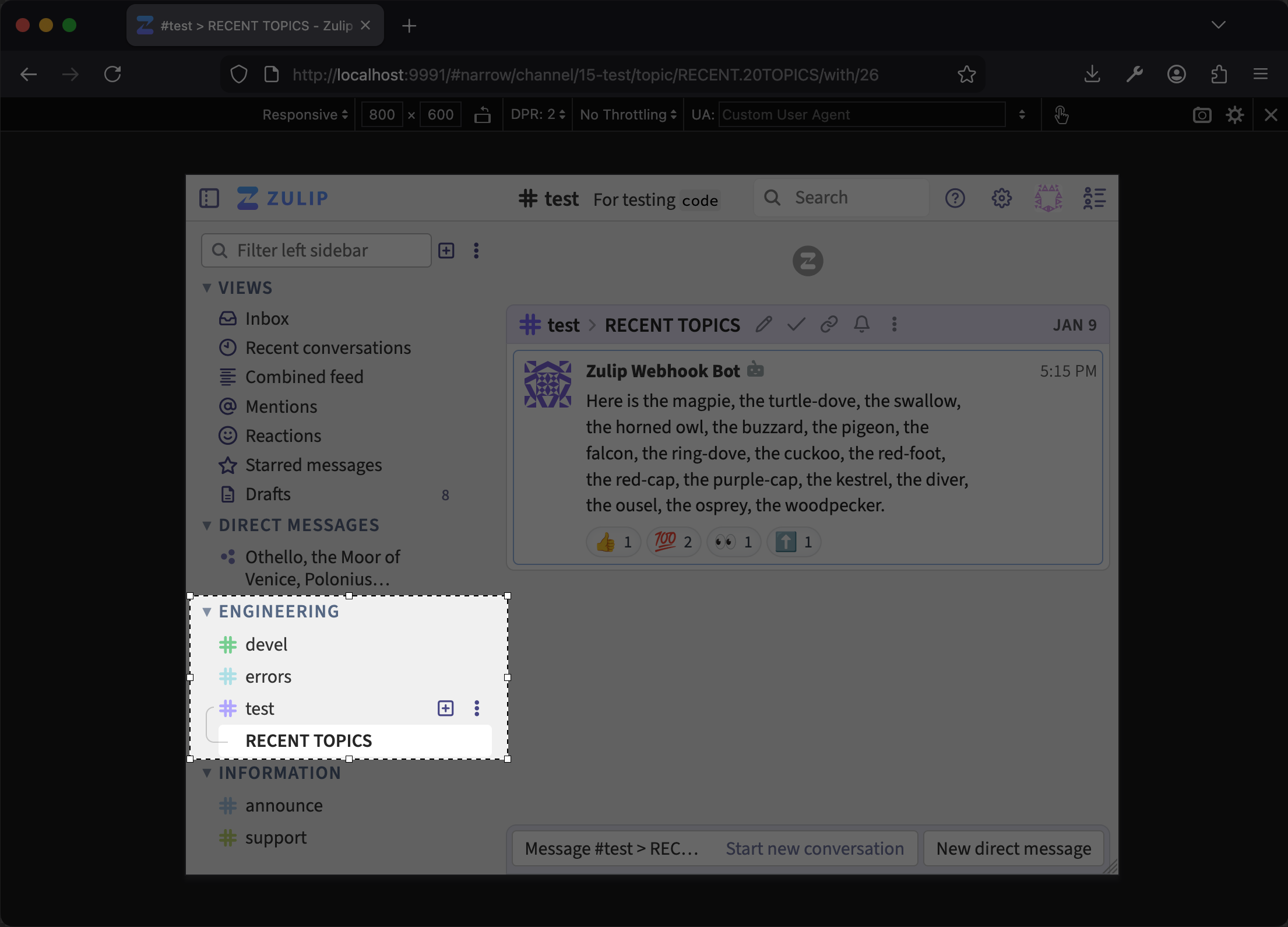 Fixed region capture using OS tools